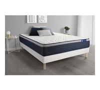 Ensemble Matelas Sommier 180x200 cm - Sommier Blanc (en kit) - Actimemo Max