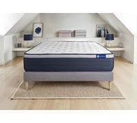 Actisom - Ensemble Matelas+Sommiers 200 x 200 cm - Mousse à Mousse à mémoire de Forme - Matelas pour 2 Personnes- Épaisseur : 26 cmcm - Soutien et Confort : Ferme - Marque Française