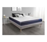 Ensemble matelas Mémoire de forme ACTIMEMO MORPHO 140x190 Maxi épaisseur 5zones de confort + sommier KIT gris G