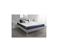 Ensemble matelas Mémoire de forme ACTIMEMO MORPHO 140x190 Maxi épaisseur 5zones de confort + sommier KIT gris
