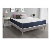 Ensemble matelas Mémoire de forme ACTIMEMO SLEEP 140x190 5zones de confort + sommier KIT gris