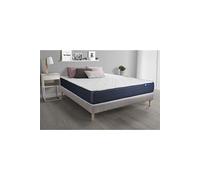 Ensemble matelas Mémoire de forme ACTIMEMO SLEEP 140x200 5zones de confort + sommier KIT gris