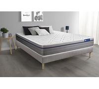 Ensemble Matelas Sommier 140x190 cm - Sommier Gris (en kit) - ActiMemo Zen