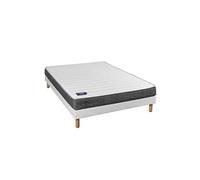 Ensemble matelas mousse à mémoire de forme Absolu + sommier + pieds 140x200
