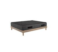 AB Matelas - Ensemble Matelas mousse Cosmos Black - 160x200cm - accueil mémoire de forme et Sommier kit chêne