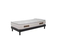 - Ensemble Matelas mousse Cosmos White - 90x190cm - accueil mémoire de forme et Sommier kit gris