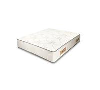 AB Matelas - Ensemble Matelas mousse Cosmos White accueil mémoire-140x190-2 oreillers 70x40 et Sommier kit gris