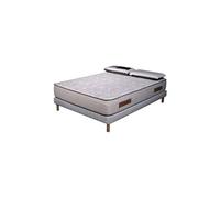 AB Matelas - Ensemble Matelas mousse Cosmos White accueil mémoire - 160x200 - 2 Oreillers 70x40 et Sommier blanc G