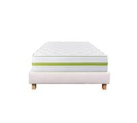 Ensemble Matelas Mousse Ep.30cm + Sommier Tapissier Beige 160x200 cm - REVA - ALTOBUY