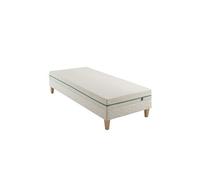 Ensemble matelas naturel latex naturel enfant, sommier et pieds Aube 200 - 90x190
