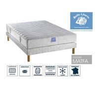 Ensemble matelas Passion BELLE LITERIE 90x190 + sommier tapissier + jeu de 4 pieds offerts