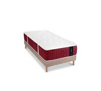 Ensemble Matelas PASSION et Sommier SELENA - Naturel - 90x200 cm