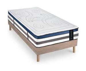 Ensemble Matelas QUINTESSENCE et Sommier SÉLÉNA - Naturel - 90x190 cm G