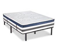Ensemble Matelas Quintessence Mousse Accueil Mémoire Cocooning 30cm et sommier métal - 90x190cm G