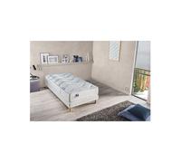 Ensemble Matelas Ressort 5 Zones + Sommier Bois massif - Accueil moelleux Soutien ferme - Fabriqué en France Dimensions - 90 x 190 cm