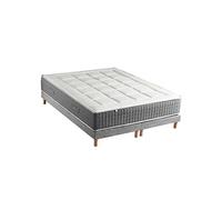 Ensemble Matelas Ressort 7 zones H.30cm + Sommier Fabriqué en France MAX Dimensions - 2x80 x 200 cm