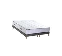 Ensemble Matelas Ressort 7 Zones + Memoire de Forme + Sommier 2x90x200 Bellagio 2 Made In France