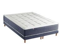 Ensemble Matelas Ressort 7 zones + Mémoire de forme + Sommier KING STYLE Fabriqué en France Dimensions - 2x90 x 200 cm G