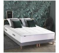 Ensemble matelas ressort 7 zones + sommier + oreiller + couette - fabrication francaise dimensions - 2x80 x 200 cm G