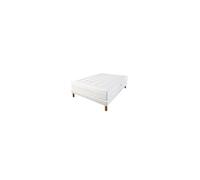 Ensemble matelas ressorts ensachés 140x190 cm capitonné + sommier