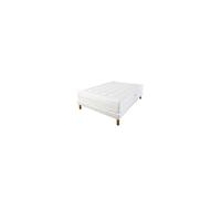 Ensemble matelas ressorts ensachés 140x200 cm capitonné + sommier