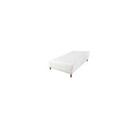 Ensemble matelas ressorts ensachés 90x190 cm capitonné + sommier