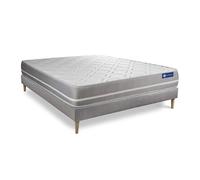 Ensemble matelas Ressorts ensachés ACTIFLEX TOUCH 180x200 3zones de confort + sommier KIT gris