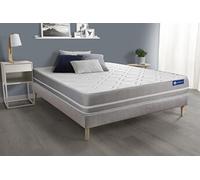 Ensemble matelas Ressorts ensachés ACTIFLEX TOUCH 200x200 3zones de confort + sommier KIT gris