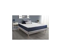 Ensemble matelas Ressorts ensachés et Mémoire de forme ACTIFLEX SLEEP 140x190 5zones de confort + sommier KIT gris G