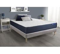 Ensemble matelas Ressorts ensachés et Mémoire de forme ACTIFLEX SLEEP 200x200 5zones de confort + sommier KIT gris
