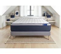 Ensemble matelas Ressorts ensachés+Mémoire de forme ACTIFLEX MAX 180x200 cm Maxi épaisseur 7zones confort + sommier KIT gris G