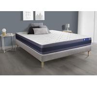 Ensemble matelas Ressorts ensaches+Memoire de forme ACTIFLEX MORPHO 200x200 Maxi epaisseur 5zones confort + sommier KIT gris
