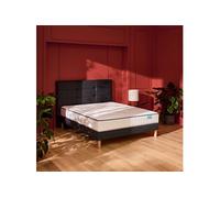 Ensemble matelas ressorts ensachés, mémoire de forme et latex Full Bed, sommier Pencil medium et pieds 70x190