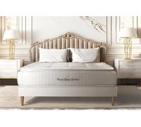 Royal Palace Bedding Ensemble Matelas Ressorts ensachés + mémoire de Forme Maxi épaisseur George V 160x200 sommier KIT Blanc | Epaisseur : 28 cm | Confort : Equilibré