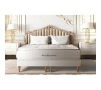 Ensemble matelas ressorts ensaches + memoire de forme maxi epaisseur George V 200x200 double sommier