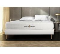 Ensemble Matelas Ressorts Ensaches + Memoire De Forme Maxi Epaisseur Windsor 140x190 Sommier Kit Blanc