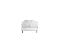 Ensemble Matelas ressorts ensaches + memoire de forme maxi epaisseur Windsor 90x190 sommier KIT blanc