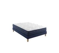 Ensemble matelas ressorts et mémoire de forme, sommier et pieds Rêve 500 - - 2x90x200