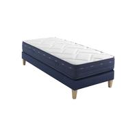 Ensemble matelas ressorts et mémoire de forme, sommier et pieds Rêve 500 - SOMEO 110x190 - Blanc - Garantie 7 ans - Someo