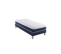 Ensemble matelas ressorts et mémoire de forme, sommier et pieds Rêve 600 - 2x80x200