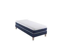 Ensemble matelas ressorts et mémoire de forme sommier et pieds Rêve 600 - SOMEO 90x210 - Blanc - Garantie 7 ans - Someo