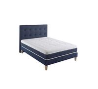 Ensemble matelas ressorts et mémoire de forme, sommier, pieds et tête de lit Rêve 600 - 160x190