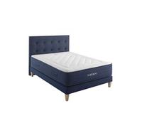 Ensemble matelas ressorts, latex et mémoire de forme, sommier, pieds et tête de lit Rêve 700 - 140x190