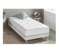 Ensemble matelas ressorts + sommier tapissier 90 x 190 - Epaisseur 23 cm - Confort équilibré - DEKO DREAM Hyvyys