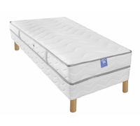 Ensemble matelas sardem belle literie diadème + sommier tapissier 90x190