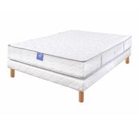 Ensemble matelas sardem belle literie forum visco + sommier tapissier 140x190