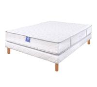 Ensemble matelas sardem belle literie forum visco + sommier tapissier 160x200