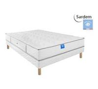 Ensemble matelas sardem belle literie intimité + sommier tapissier 160x200 G