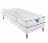 Ensemble matelas sardem belle literie intimité + sommier tapissier 90x190