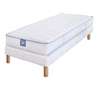 Ensemble matelas sardem belle literie passion + sommier tapissier 80x200 Blanc